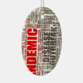 世界的な世界的流行Sc セラミックオーナメント (右)