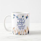 世界的な大流行は私にはできストップなかった |卒業生 コーヒーマグカップ (左)