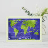世界的な目的地ウェディングの招待状です 招待状 (スタンド正面)