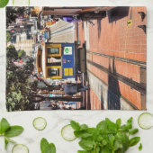 世界的に有名なケーブルカー キッチンタオル (折り畳み)