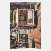 世界的に有名なケーブルカー キッチンタオル (縦)