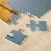 世界的に有名なタジ·マハル寺院の反省 ジグソーパズル (側面)