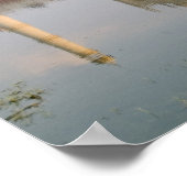 世界的に有名なタージマハル寺院の埋葬場所 ポスター (角)