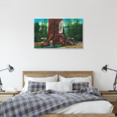 世界的に有名なツリーハウスリリーレッドウッドパーク キャンバスプリント (インサイチュ (寝室))