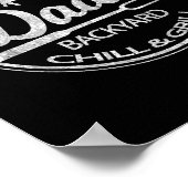 世界的に有名なパパの裏庭のグリル＆チルBBQ ポスター (角)
