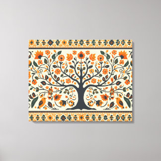 世界的に有名なマドゥバニ・アート キャンバスプリント