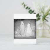 世界的に有名なミクタールと彼のスノードッグ！:) ポストカード (スタンド正面)