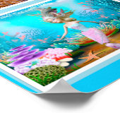 世界的に有名な人形の人魚のポスター ポスター (角)