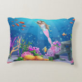 世界的に有名な人形の人魚 アクセントクッション (裏面)