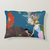 世界的に有名な人形の人魚 アクセントクッション (裏面)