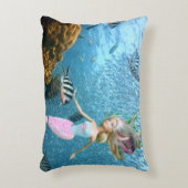 世界的に有名な人形の人魚 アクセントクッション (正面(垂直))