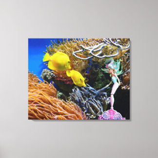 世界的に有名な人魚。 キャンバスプリント