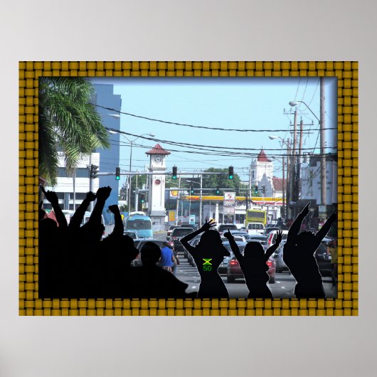 世界的に有名な「ハーフウェイ・ツリー」 ポスター (正面)