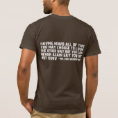 世界的の145,000,000人の孤児 Tシャツ (裏面)