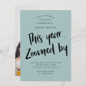 世界的卒業写真パーティの招待状 招待状 (正面/裏面)