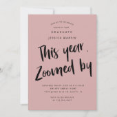 世界的卒業写真パーティの招待状 招待状 (正面)