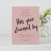 世界的卒業写真パーティの招待状 招待状 (スタンド正面)