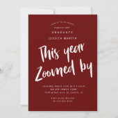 世界的卒業写真パーティの招待状 招待状 (正面)