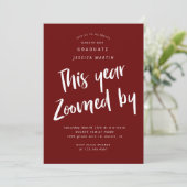 世界的卒業写真パーティの招待状 招待状 (スタンド正面)