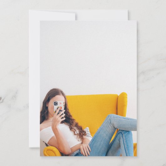 世界的卒業写真パーティの招待状 招待状 (裏面)