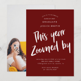 世界的卒業写真パーティの招待状 招待状