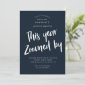 世界的卒業写真パーティの招待状 招待状 (スタンド正面)