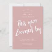 世界的卒業写真パーティの招待状 招待状 (正面)