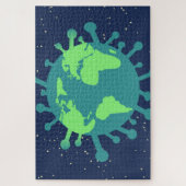 世界的大流行(ウイルス粒子)(ウイルス感染) ジグソーパズル (縦)