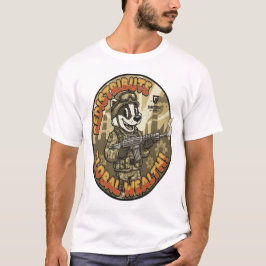 世界的富裕バジャーTシャツ Tシャツ