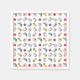 世界的流行パターン スタンダードカクテルナプキン