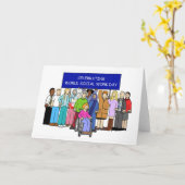 世界社会事業デー3月17日 カード (黄色い花)