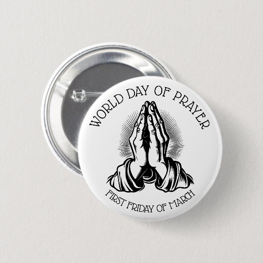世界祈りの日 | 3月の第一金曜日 缶バッジ (正面&裏面)