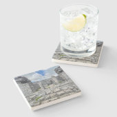 世界祝2：トゥルムのセノテ家 ストーンコースター (横)