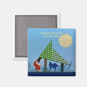 世界祝2：月の日 マグネット (正面/裏面)