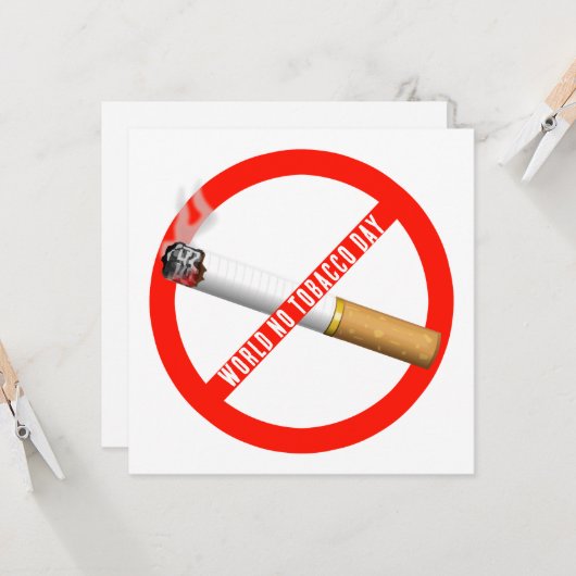 世界禁煙デー カード (正面/裏面インサイチュ)