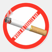 世界禁煙デー ラウンドシール (正面)