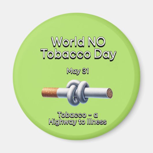 世界禁煙デー：5月31日 マグネット (正面)