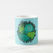 世界私達は作ろうと思っています コーヒーマグカップ (中央)