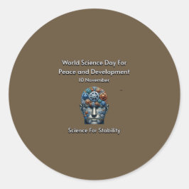 世界科学の平和と発展の日。 ラウンドシール