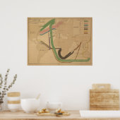 世界移住の地図[翻訳済み] ポスター (キッチン)