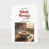世界粥の日 – 10月10日 カード (正面)