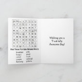 世界粥の日 – 10月10日 カード (内部)