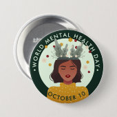 世界精神衛生デー 缶バッジ (正面&裏面)