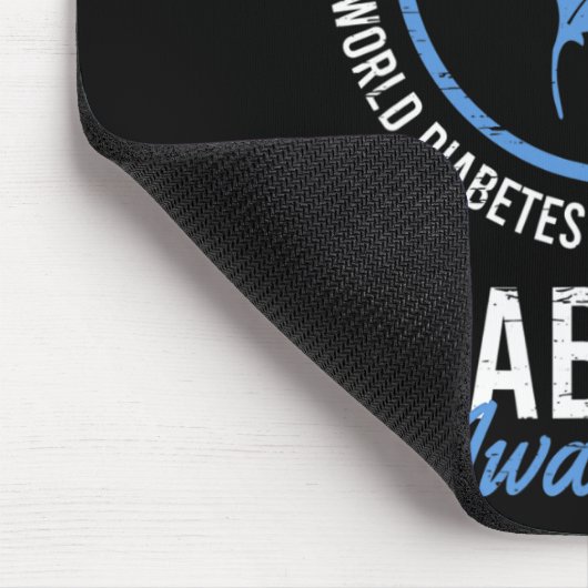 世界糖尿病の日11月病認識度印蘇 マウスパッド (コーナー)