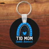 世界糖尿病デイウェアT1Dタイプ1糖尿病ママ キーホルダー (正面)