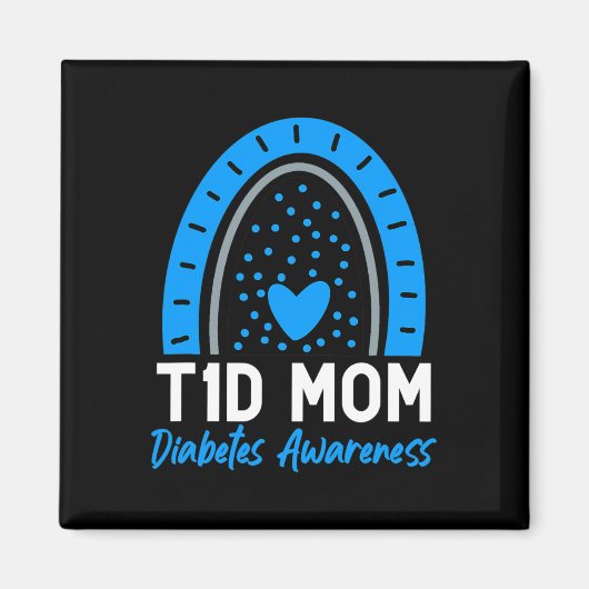 世界糖尿病デイウェアT1Dタイプ1糖尿病ママ マグネット (正面)