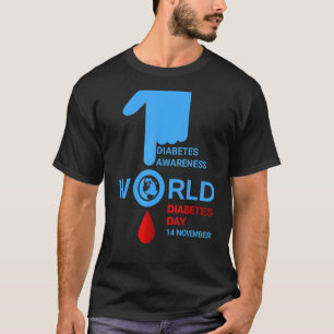 世界糖尿病デー2022型1型2型糖尿病Awa Tシャツ