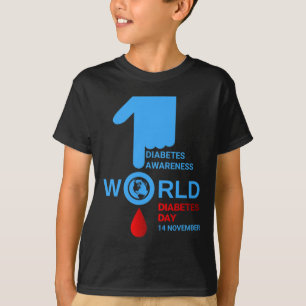 世界糖尿病デー2023型1型2型糖尿病Awa Tシャツ