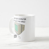 世界素晴らしのコンピュータ運営者 コーヒーマグカップ (正面左)