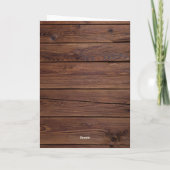 世界素朴の犬最高ののパパ父の日の写真 カード (裏面)